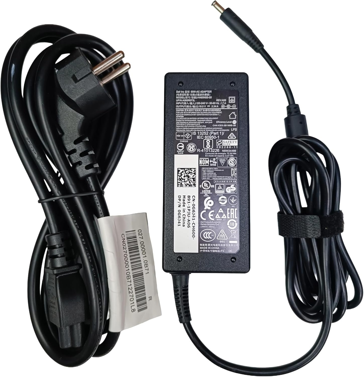 Dell 65W Laptop Charger - 4.5mm Tip